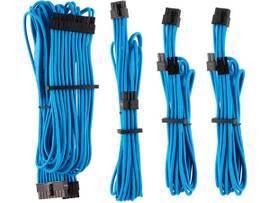 CORSAIR PREM INDIVIDUALLY SLEEVED DC CBL STRTR KT TYPE 4 GEN 4 BLU