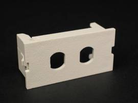 LEGRAND-WIREMOLD 2A DUAL ST MODULE UNLOADED IVORY (PKG OF 25)