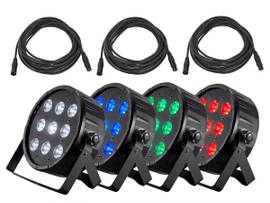 MONOPRICE STAGE RIGHT 10-WATT X 9 LED FLAT PAR STA