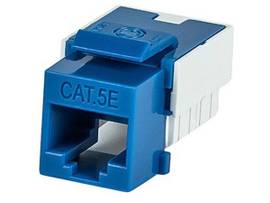 MONOPRICE SLIM CAT5E PUNCH DOWN KEYSTONE JACK-BLUE