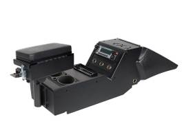 GAMBER KIT, 2011-2020 DODGE CHARGER CONSOLE BOX (SHORT), CUP HOLDER AND PRINTER ARMREST. INCLUDES 3 FACEPLATES AND 3 FILLER PANELS.