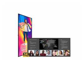 PLANAR 105IN DIAGONAL, 5K, ULTRAWIDE, D-LED BACKLIGHT, 500 NIT BRIGHTNESS, 24X7 RELIABILITY, DUAL-SOURCE VIEWING, SPEAKERS, OPS SLOT, LANDSCAPE AND