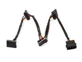 MONOPRICE 24INCH 4PIN MOLEX MALE TO (4) 15PIN SATA