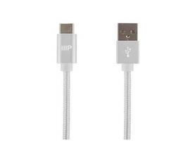 MONOPRICE PALETTE SERIES USB 2.0 TYPE-C TO TYPE-A CHARGE AND SYNC NYLON-BRAID CABLE_ 10FT_ WHITE