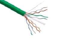 AXIOM CAT5E 24AWG 4-PAIR SOLID CONDUCTOR 350MHZ BULK CABLE SPOOL 1000FT (GREEN)