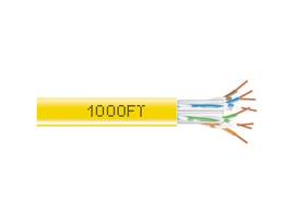 CAT6 550-MHz Solid Ethernet Bulk Cable - Unshielded (UTP), CMR PVC, Yellow, 1000