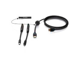 C2G 6FT PREMIUM HDMI DONGLE RING MDP USB-C
