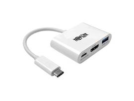 Tripp Lite series USB-C to HDMI 4K Adapter with USB 3.x (5Gbps) Hub Ports and 60