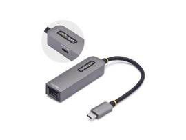 STARTECH 2.5GBE USB-C TO ETHERNET ADAPTER, 100W PD PASS-THROUGH, NBASE-T NIC, USB 3.0 TYPE-C 2.5/1G MULTI SPEED NETWORK, THUNDERBOLT COMPATIBLE