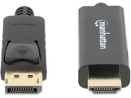 Manhattan 1080p DisplayPort to HDMI Cable DisplayPort Male to HDMI Male Cable, 1