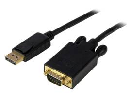 6ft/1.8m Active DisplayPort to VGA cable HBR2 | 2048x1280/1080p 60Hz | EDID/DDC