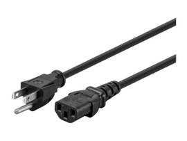 MONOPRICE POWER CORD - NEMA 5-15P TO IEC 60320 C13_ 18AWG_ 10A/1250W_ 125V_ 3-PRONG_ BLACK_ 2FT