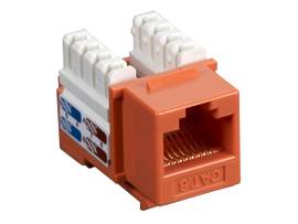 BLACK BOX CORP CAT6 KEYSTONE JACK ORANGE 10 PACK