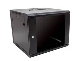 RACK SOLUTIONS 9U WALL MOUNT CABINET 600MM X 600MM (WXD) WITH GLASS DOOR