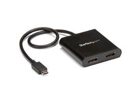 STARTECH 2-PORT USB-C TO HDMI MST HUB - 4K 30HZ - MULTI-STREAM TRANSPORT HUB FOR USB C WINDOWS DEVICES - THUNDERBOLT 3 COMPATIBLE