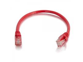 C2G 6IN CAT6A SNAGLESS UTP CABLE-RED