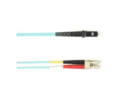 7m (23.0FT) LCMTRJ Aqua OM4 MM Fiber Patch Cable INDR Zip LSZH