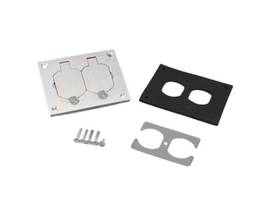 LEGRAND-WIREMOLD ALUM DUPLEX RECEPT PLATE