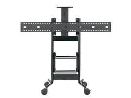 AVTEQ DUAL DISPLAY AV CART, SUPPORTS DISPLAYS