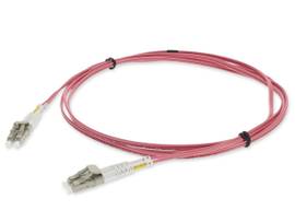 ADD-ON ADDON 1M LC (MALE) TO LC (MALE) OM4 STRAIGHT PINK DUPLEX FIBER OFNR (RISE