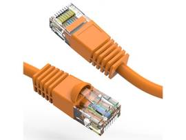 AXIOM 9FT CAT6 UTP 550MHZ PATCH CABLE SNAGLESS MOLDED BOOT (ORANGE)