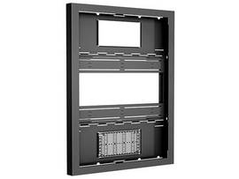LEGRAND-CHIEF 70IN PORTRAIT ON-WALL KIOSK W/GLASS BLK