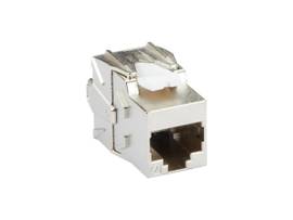 BLACK BOX CORP CAT6A SHIELDED JACK SILVER