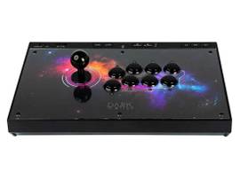 MONOPRICE DARK MATTER ARCADE FIGHTING STICK WITH SANWA JOYSTICK AND VEWLIX STYLE BUTTONS FOR WINDOWS_ XBOX ONE_ PLAYSTATION 4_ NINTENDO SWITCH_ AND