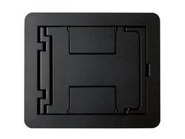 LEGRAND-WIREMOLD FLRPORT FLANGE W/BLANK BLK