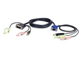 CABLE 10FT USB VGA T/DVI-A KVM