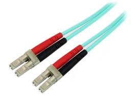 3M (10FT) LC/UPC TO LC/UPC OM4 MULTIMODE FIBER OPTIC CABLE, 50/125 M LOMMF/VCSEL