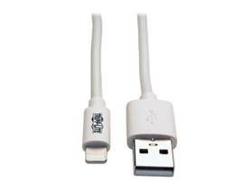 TRIPP LITE 3FT LIGHTNING USB APPLE CERTIFIED WHT 1M