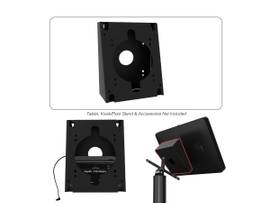 CTA DIGITAL DOUBLE VESA WEDGE & OUTLET,BLACK