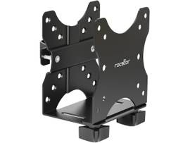 ROCSTOR PREMIUM THIN CLIENT MOUNT - HEAVY-DUTY VESA MOUNTING BRACKET - UNDER DESK COMPUTER MOUNT - INTEL NUC OR MAC MINI MOUNT - - BLACK