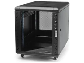 STARTECH 4-POST 12U 19 SERVER RACK ENCLOSURE W/ ADJUSTABLE MOUNTING DEPTH - EIA