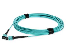 AddOn 1m MPO/MPO Male to Male Crossover OM4 12 Fiber LOMM Patch Cable
