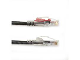 BLACK BOX CORP UTPLOCKABLE,SLIMLINE,BLACK,3-FT.(0.9-M)