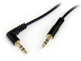 3.5mm to Right Angle Stereo Audio Cable - This 6-foot stereo audio cable feature