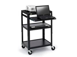 BRETFORD AV NOTEBOOK & PROJ CART, ADJ TOP SHELF