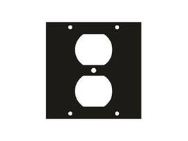 Legrand-Middle Atlantic UCP MODULE, ONE DUPLEX PUNCHOUT