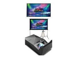 ELITE PROJECTOR W BUILTIN BATTERY 60INC CEILING AMBIENT LIGHT REJECTING SCREEN