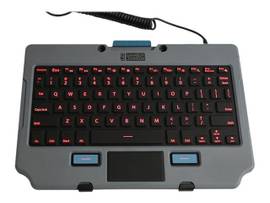 GAMBER RUGGED LITE BACKLIT KEYBOARD SPANISH. USE WITH QUICK RELEASE KEYBOARD TRAY (7160-1470-00)