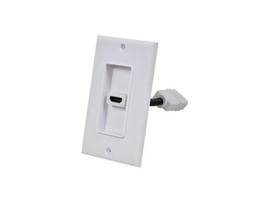 MONOPRICE 1-PORT 2-PIECE INSET WALL PLATE WITH 4IN