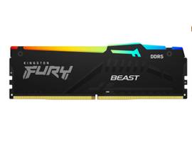 KINGSTON 128GB 5600MT/S DDR5 CL40 DIMM (KIT OF 4) FURY BEAST RGB XMP