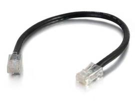 C2G 6IN CAT6 NONBOOTED UTP CABLE-BLK