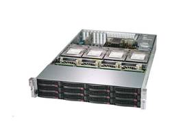 SUPERMICRO BLACK 2U SC829H LP CHASSIS W/ R. 1000W PWS,ROHS/REACH