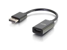 C2G 8IN DP TO HDMI 4K PASSIVE BLACK