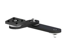 DUAL KEYBOARD SWING ARM ASSMBLY W/ WEDGE
