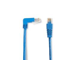 BLACK BOX CORP CAT5E 90 DWN TO STR PATCH CABLE BLUE 6