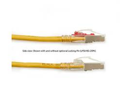 CAT6 250-MHz Locking Snagless Patch Cable S/FTP CM PVC YL 3FT